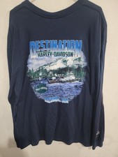 Harley-Davidson Destination Tacoma WA Shirt Men's 2XL NWT Long Sleeve Biker