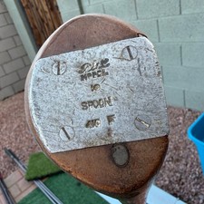 P L Model Spoon Wood Persimmon Steel Shaft Vintage Golf Club Fancy Face