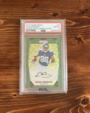 2017 Panini Prizm Evan Engram Green Scope Prizm RC #14/99 PSA 9 Rookie SP