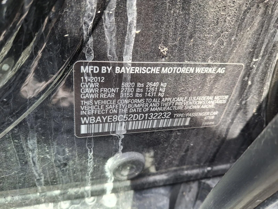 Used Automatic Transmission Assembly fits: 2013 Bmw 750I AT 8 speed RWD Grade A - Imagem 4 de 4