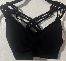 Kids Girls Anemone One Size Fits All Black Bralette