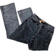 vintage high waisted button fly stone washed corduroy jeans sz 8 EUC