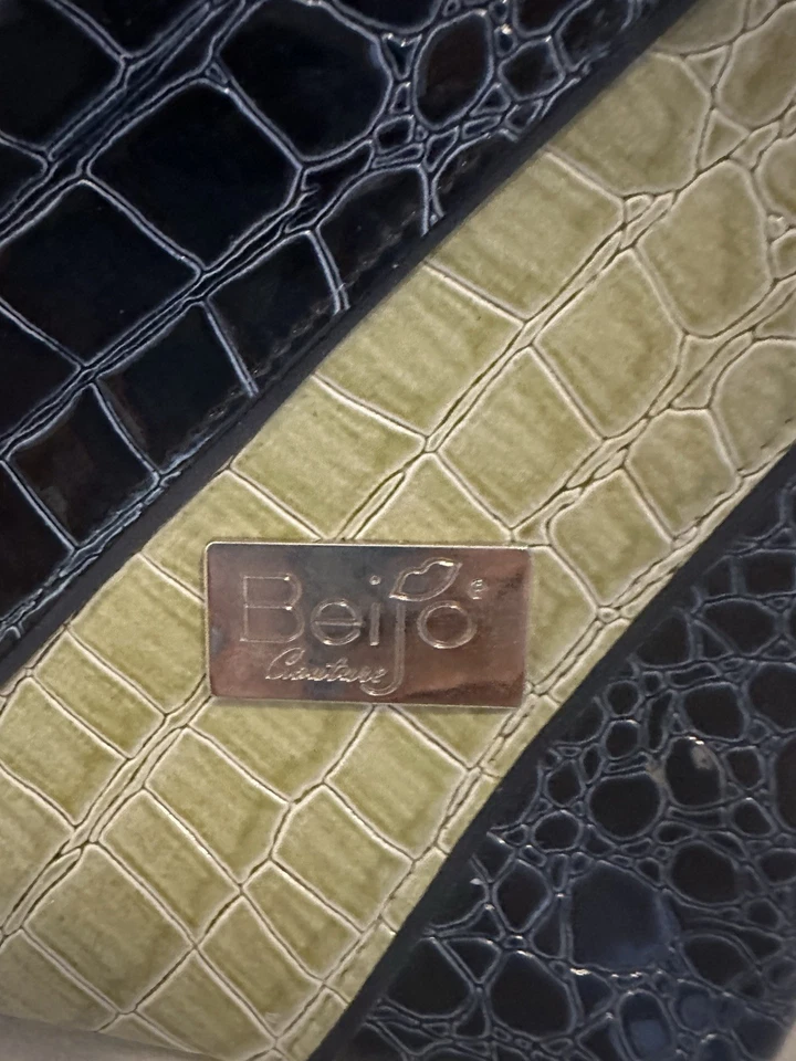 Bolso Beijo Couture “Founders Edition” verde naranja azul imitación cocodrilo  Foto 4 de 4