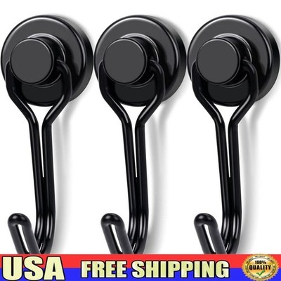 Magnetic Hooks Heavy Duty Neodymium Mounting Storage Organizer 30LBS Capacity US