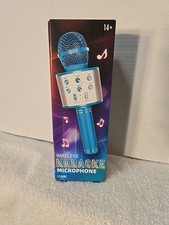 Festive Voice Wireless Karaoke Microphone Blue Rechargeable Recording Remix