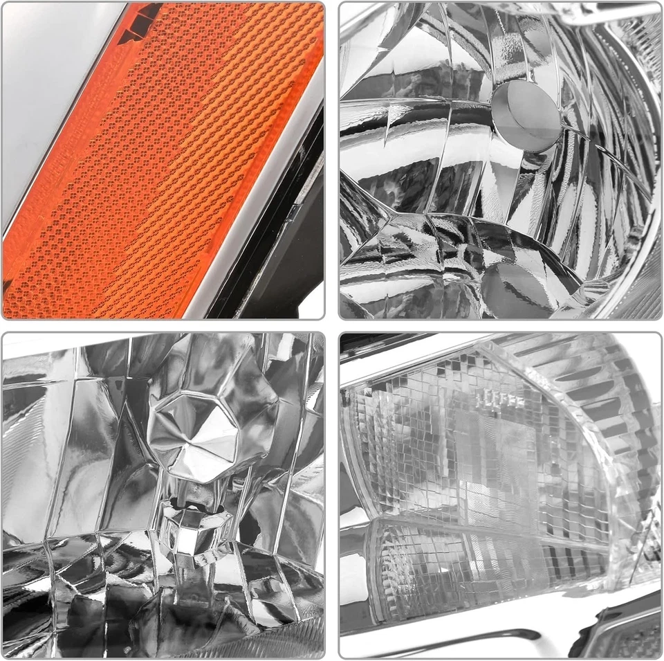 Faro para Honda Accord 2003 2004 2005 2006 2007 2/4 puertas cromo faro 1 par Foto 2 de 4