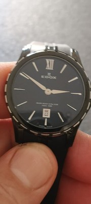 Edox Grand Ocean Ultra Slim Lady Swiss Made SERVICED 04/26