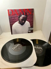 Kendrick Lamar DAMN.  2 green Vinyl LP record