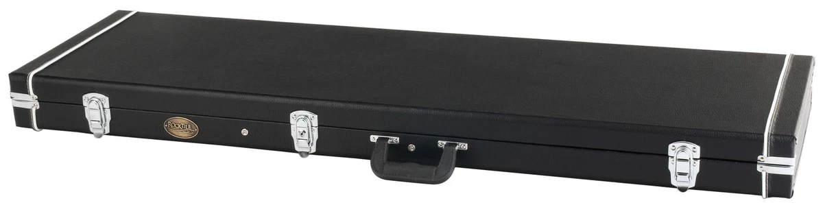 Deluxe E-Bass Koffer Gigbag Case Trage Tasche Leder Design Hardcase Abschließbar
