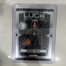 Stephon Castle Panini, Topps Prizm, Chrome Rookie San Antonio Spurs 3 Card Lot