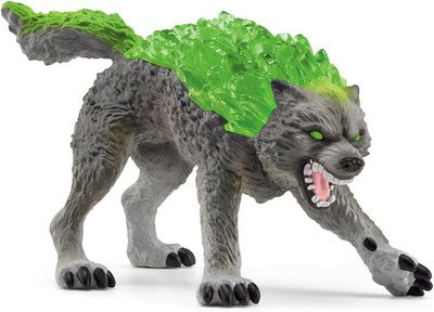 Schleich Eldrador Creatures - 6'' Stone Wolf Figurine - Fun Fantasy Animal Figure