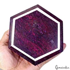 2.03 Kilo Natural Red Ruby Hexagon Cut Faceted Earth Mined Huge Size Loose Gems