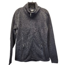 Champion Medium Weight Full Zip Grey Fleece Jacket Women's LARGE Athleisure