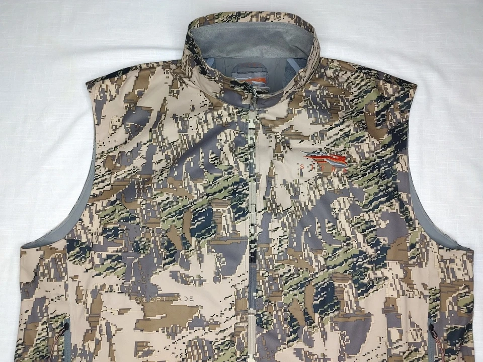 CHALECO DE MONTAÑA SITKA, HOMBRE 2XL, CAMUFLAJE CAMPO ABIERTO, GORETEX INFINIUM WINDSTOPPER Foto 2 de 4