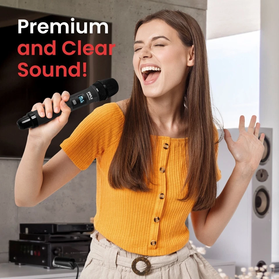 Pyle Portable Universal Wireless Microphone System-UHF Quad Channel - Image 3 of 4