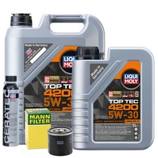 Motoröl 5W30 LIQUI MOLY Top Tec 4200 6L +MANN Ölfilter +Cera Tec