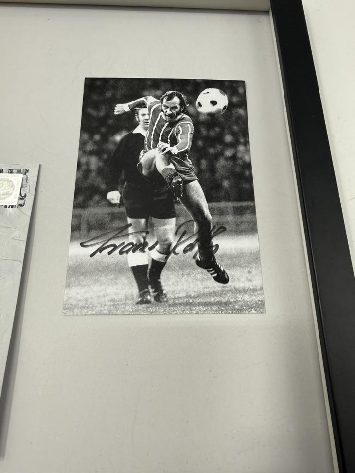 Captain's Armband Franz Roth Signed In Frame Bayern Munich Autograph ...