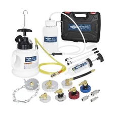 FIRSTINFO A1163HK 3L Manual Pressure Brake Fluid Bleeder Kit w/ 7 Pcs Metal M...