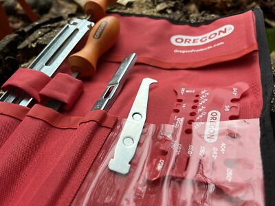 558488 Oregon Kettensäge Kette Schärfbeutel Kit 5/32 Zoll [4,0 mm] Feilen 1/4 3/8 LP