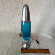 Lava Lamp - Motion  Glitter - Blue Model KM-1031 Beautiful Blue  Silver - Used