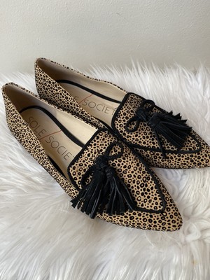 sole society leopard flats