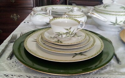 84 pc Bamboo Fine China by Aladdin - Complete Service for 8+ made
