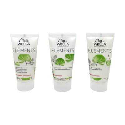 Wella Elements Reisepaket-Mengenauswahl Shampoo, Conditioner, Maske 30ml