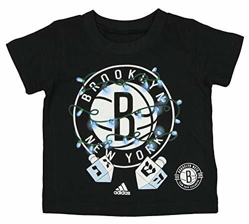 Футболка Adidas NBA для малышей Brooklyn Nets с ханукальными огнями