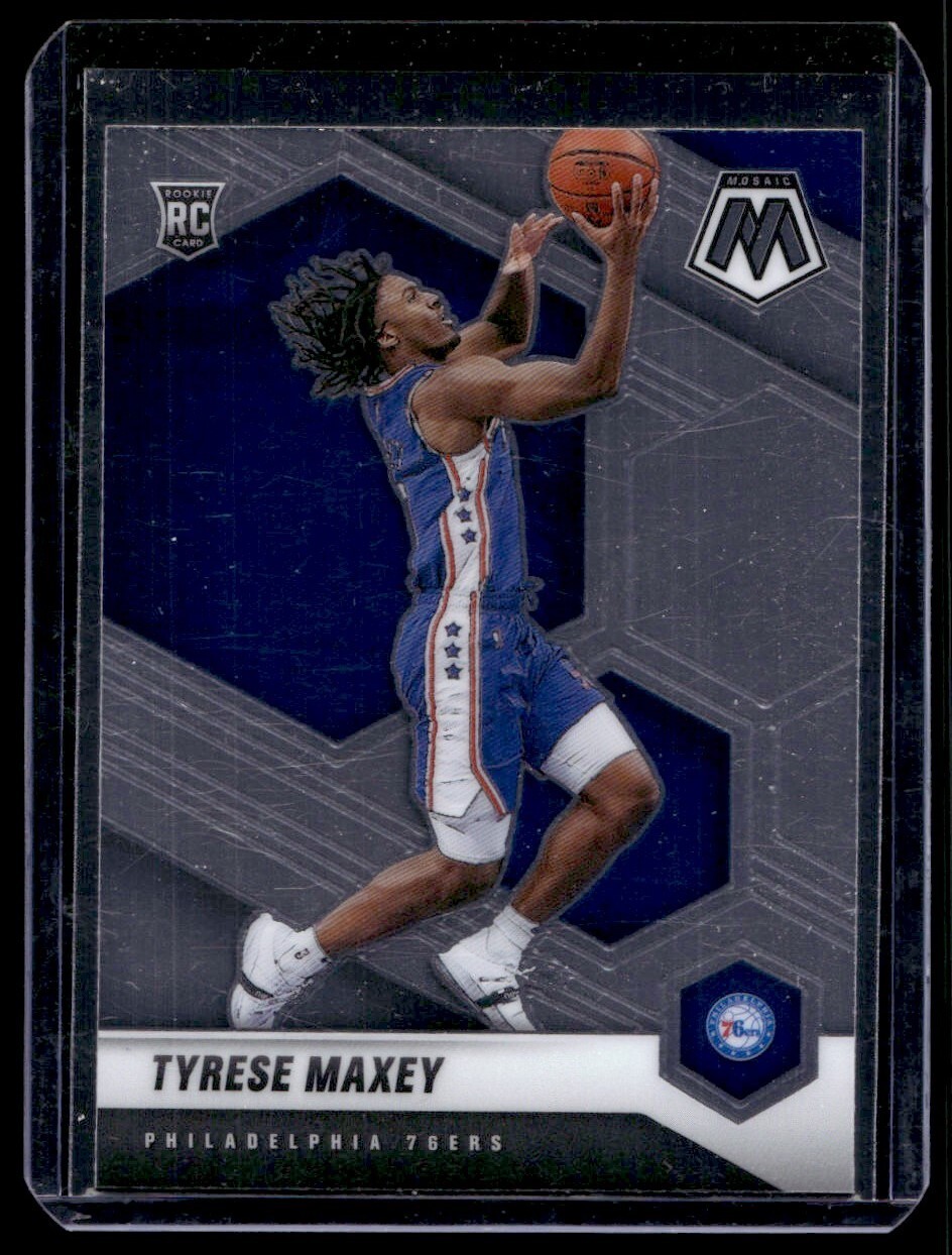 2020-21 Panini Mosaic Tyrese Maxey Rookie G18 Philadelphia 76ers #203