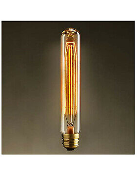 Vintage Industrial Small Light Bulb Lamps Cage Edison E27 Amber Pear SALE s