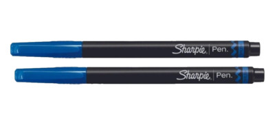 Sharpie Pen Felt Tip Fine Tip Blue Permanent Bold Ink 2/Pk Office School Home
