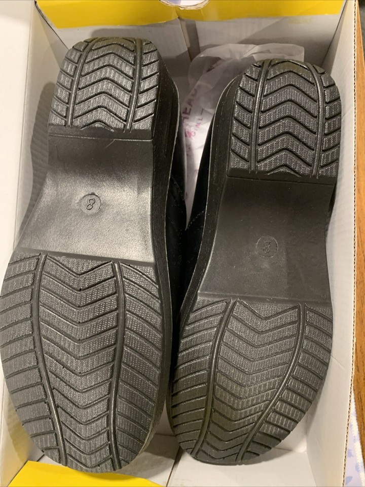 Duck Head Becky Nursing Work Clogs Shoes Black Patent Womens Size 8 eBay