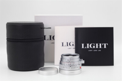Light Lens Lab 50mm F2 Lens Silver Black Chrome Leica Summicron M