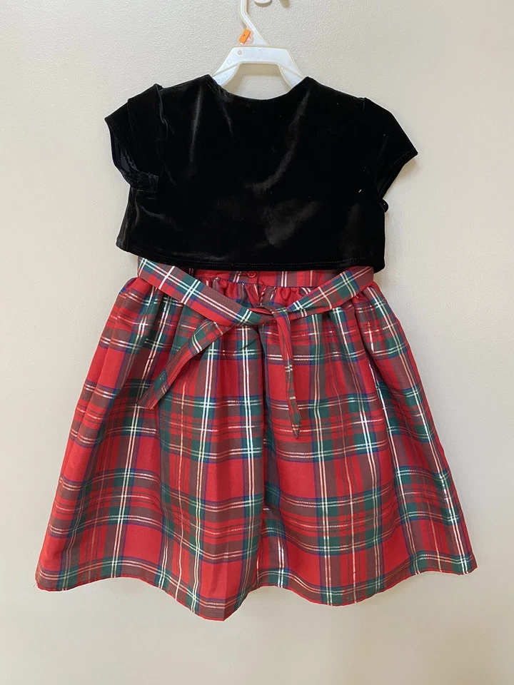 Vestido de Férias George Girl's 2 Peças - Tamanho 7 - Cor Cardinal - Imagem 2 de 4