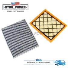 FOR FORD EDGE Fusion MKZ MKX Continental CARBONIZED CABIN + ENGINE AIR FILTER US