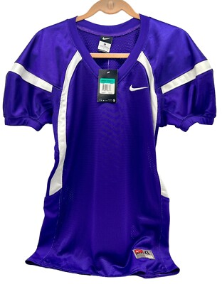 NIKE CrackBack Football Game Jersey Youth XL Purple Mesh Breathable MSRP $55 New