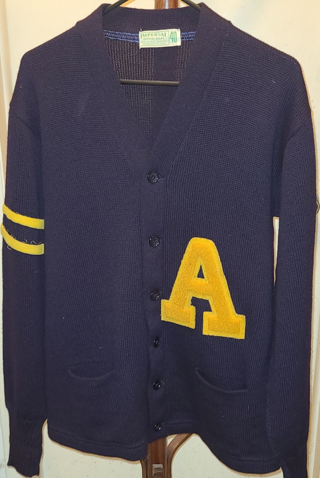 varsity cardigan vintage