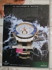 foto di rolex perpetual yacht master watch quadro stampa 12x9 pollici annuncio 30x23 cm