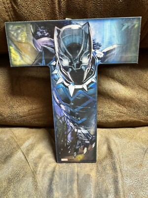 Marvel Avengers Black Panther Holographic Sign Comics Movie Initial T Monogram