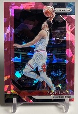 Zach LaVine 2018-19 Panini Prizm Pink Cracked Ice Card #100 W/Top Loader 🔥