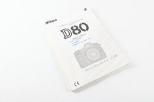 Nikon D80 User Instruction Manual Guide G955