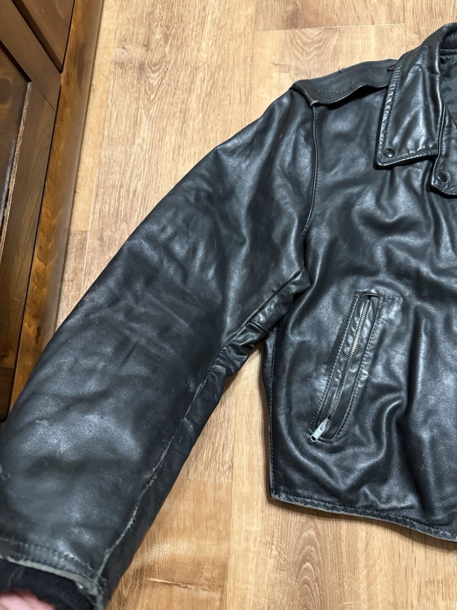 Vintage Taylors Leatherwear Leather Police Style Jacket 46 Vintage Taylors Leatherwear Leather Police Style Jacket 46