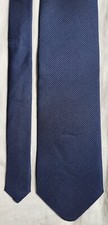 Tie Rack Carlo Colombo Color Blue 100 Silk Made in Italy