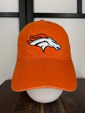 Denver Broncos Hat Cap Strap Back Adult One Size Blue Cotton NFL Team Apparel