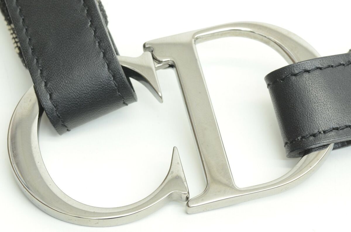 Authentic Christian Dior Belt CD Logo Buckle Vintage Trotter Authentic Christian Dior Belt CD Logo Buckle Vintage Trotter