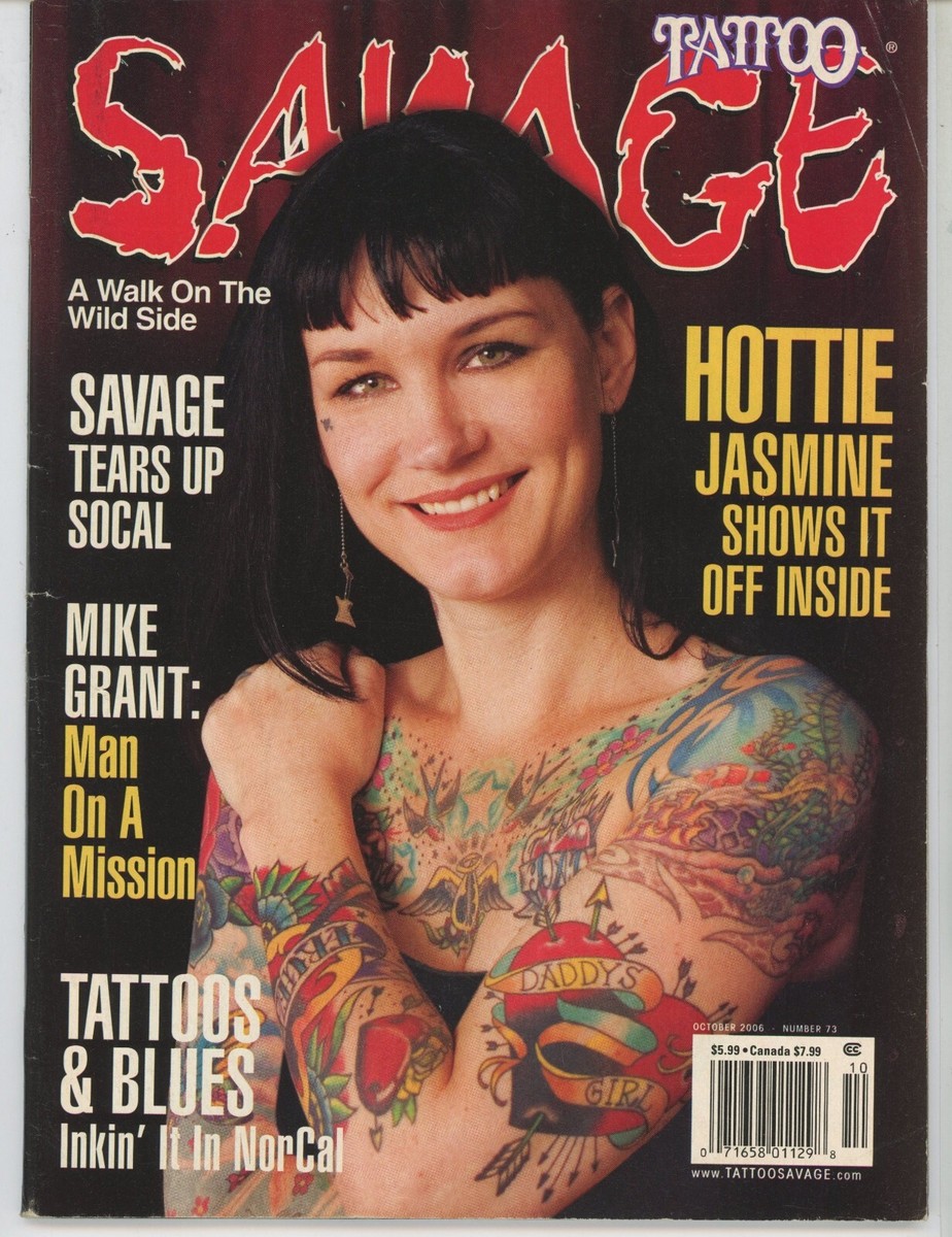 SAVAGE TATTOO Magazine - October 2006 with Jasmine Marois on the