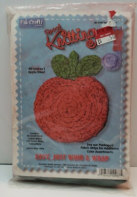 Vtg Spool Knitting Kit SK0967 Apple Trivet Fab Crafts by Betty Sewing Notions 