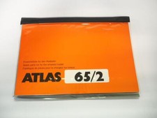 Atlas 65/2 Radlader Ersatzteilliste Spare Parts List Catalogue pieces 1999