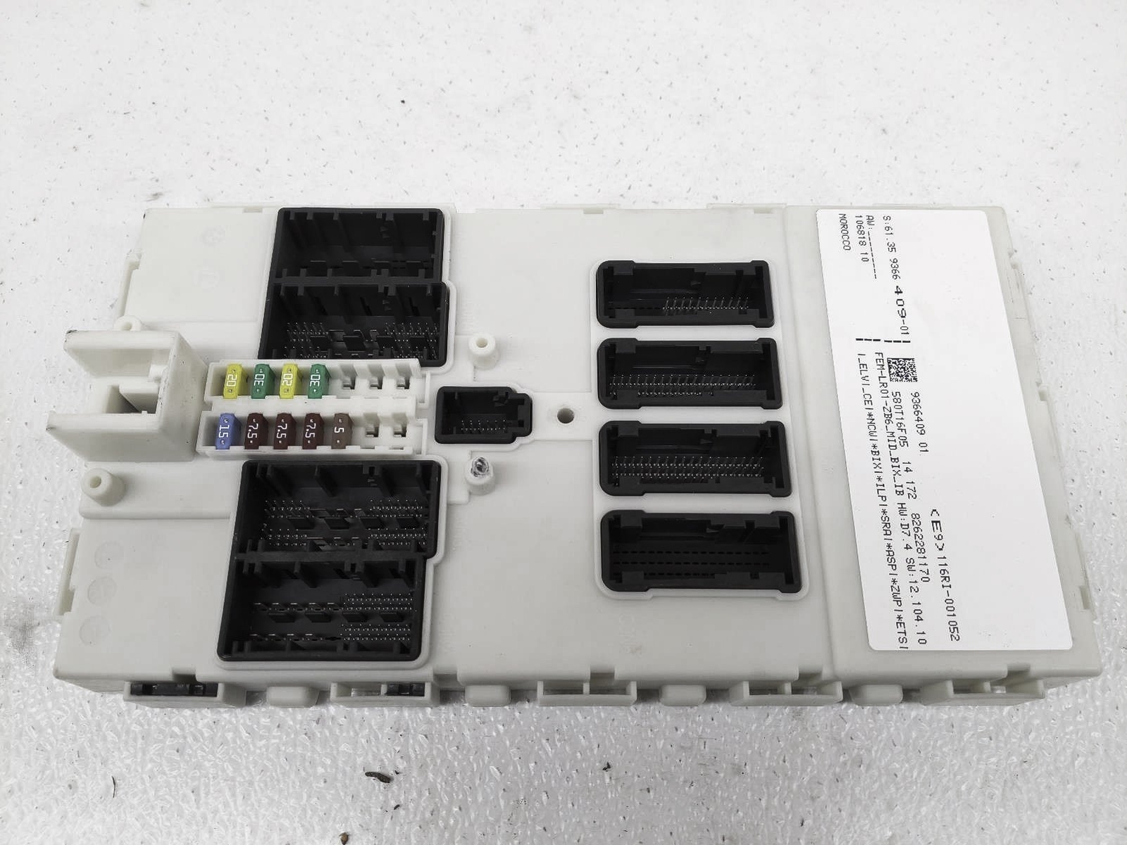 2013 BMW 328i F30 FEM Front Electronic Module 9366409 for sale  