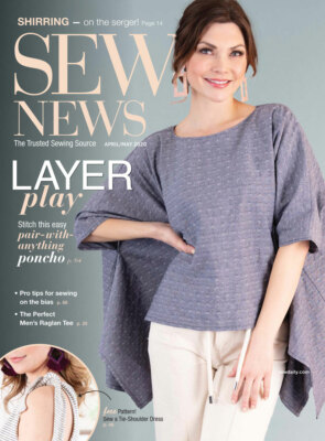 Sew News April May 2020 trusting sewing source Layer Play E850